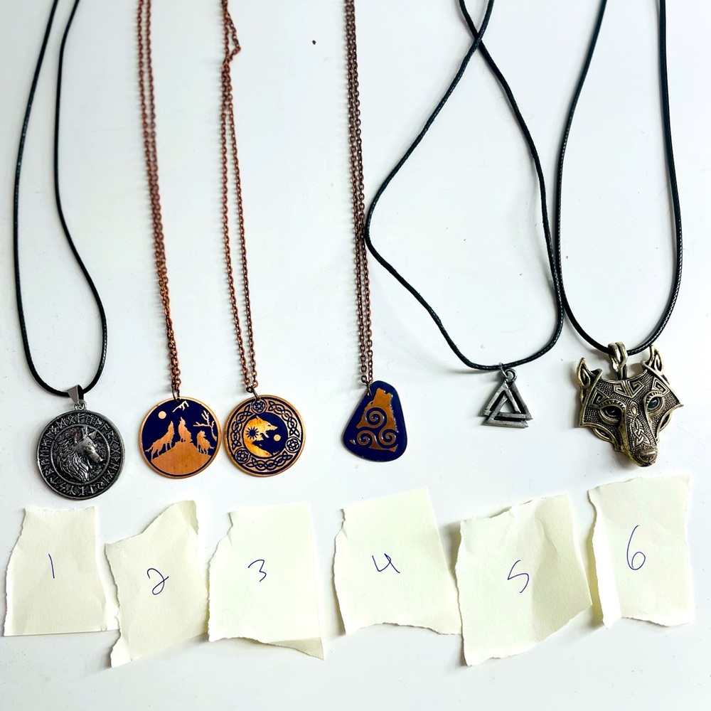 COPY - Viking wolf necklaces jewelry runes valknut